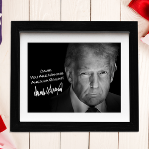 Personalized President Donald Trump Autographed Picture Frame HA75 64324