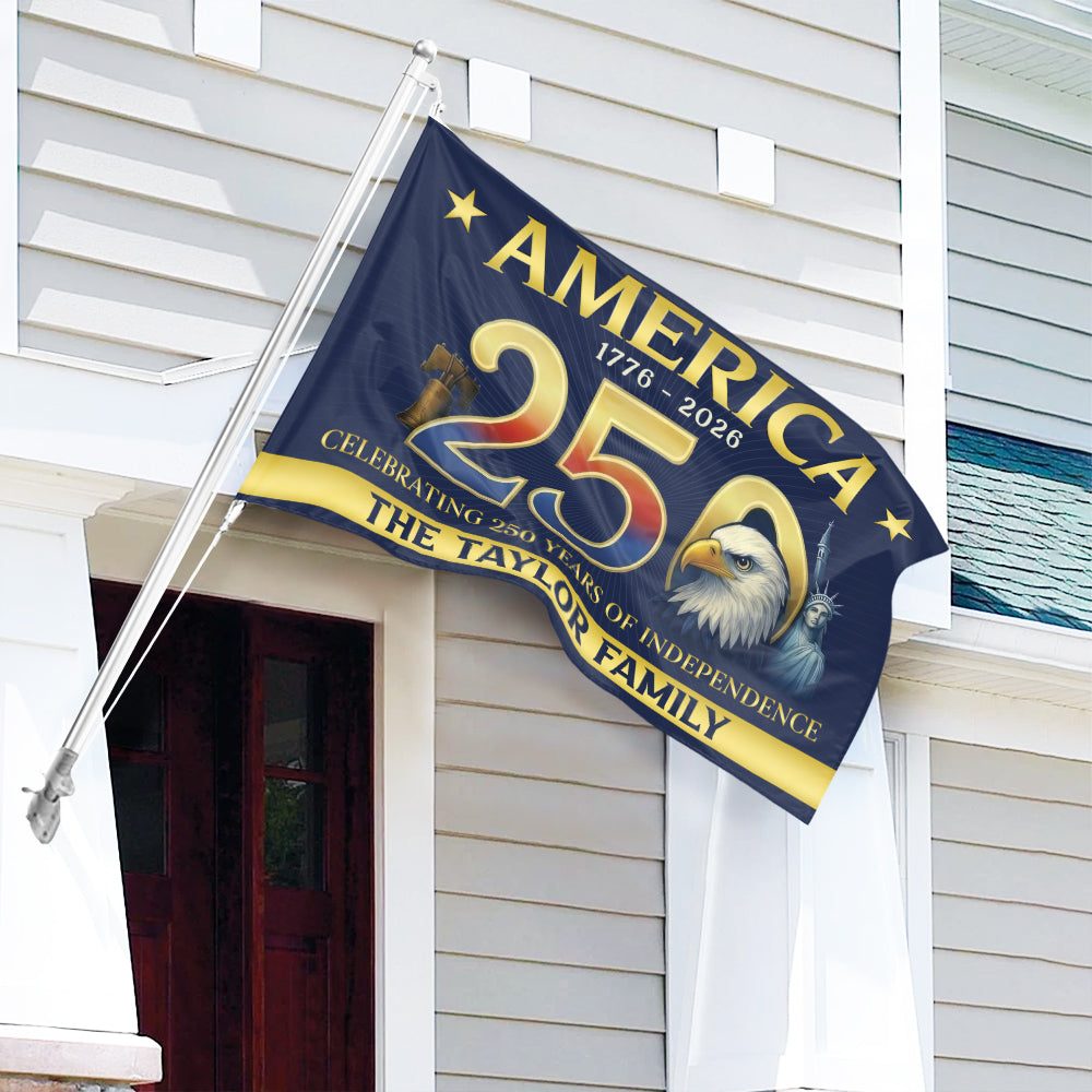 Personalized American Flag - America 250th Anniversary Double-Sided Flag HO82 900996