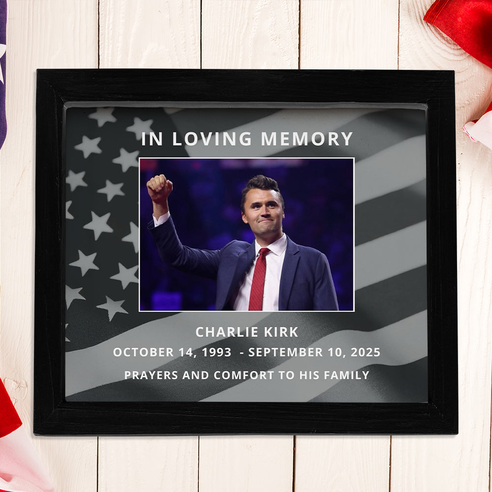 In Loving Memory Charlie Kirk Memorial Picture Frame TH10 64461