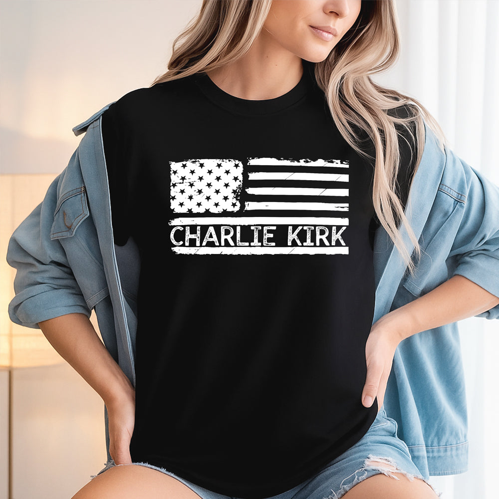 Charlie Kirk Memorial Dark Shirt HA75 644115