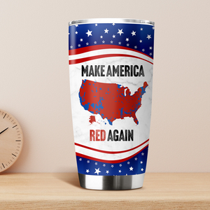 Make America Red Again Fat Tumbler Gift for Trump Lovers HA75 67100