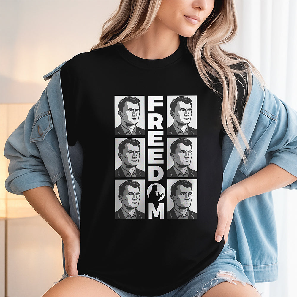 Charlie Kirk Freedom Dark Shirt CH07 67578