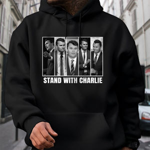 Stand With Charlie Kirk - A True Patriot Dark Shirt LM32 65549