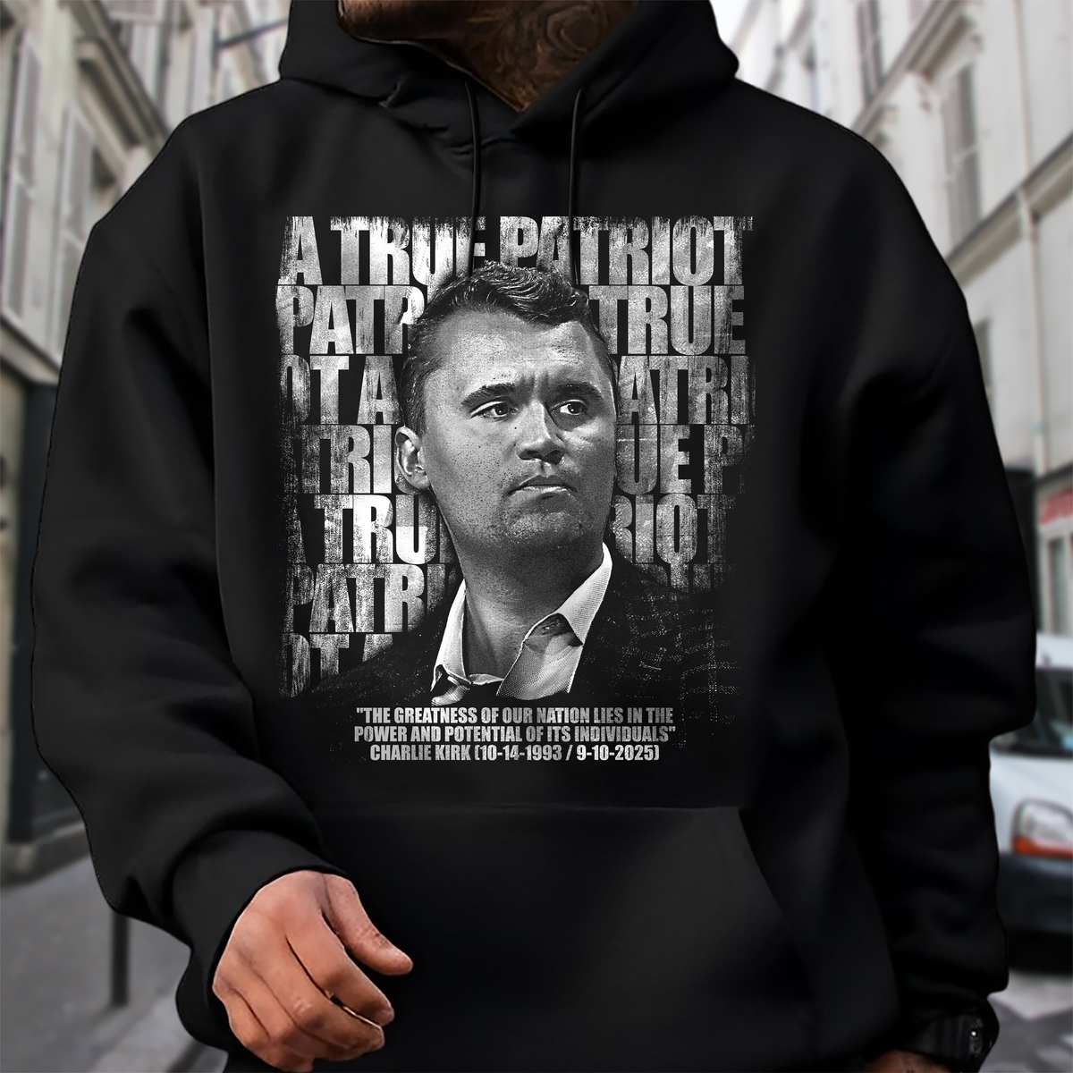 Charlie Kirk Memorial – A True Patriot Tribute Remembrance Dark Shirt LM32 65525