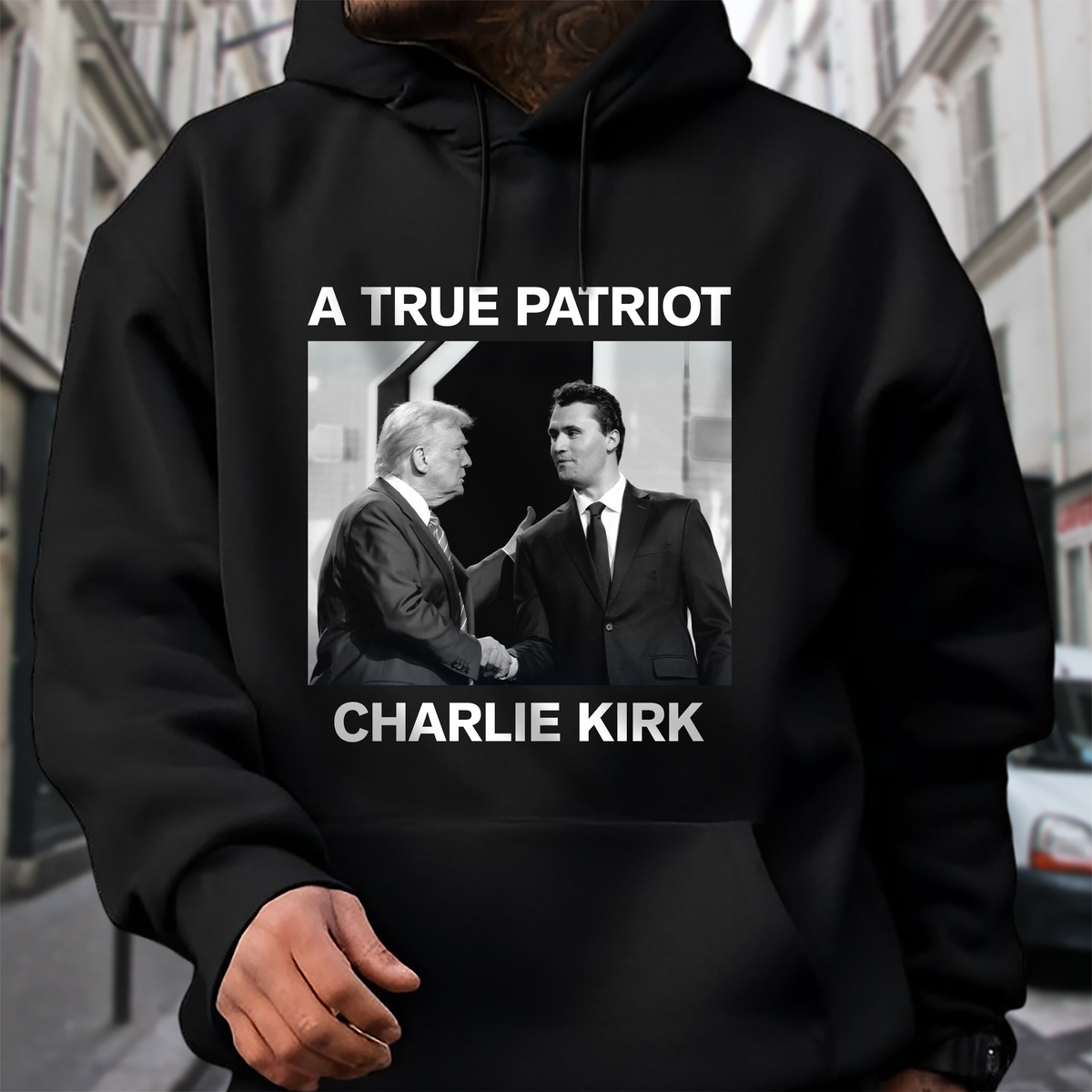 A True Patriot Charlie Kirk Dark Shirt TH10 64469