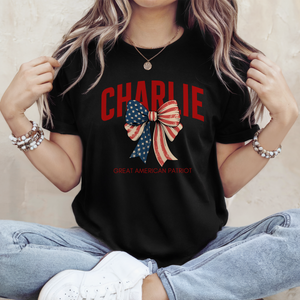 Justice For Charlie Kirk - Great American Patriot Dark Shirt LM32 65657