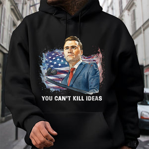 You Can't Kill Ideas Charlie Kirk Memorial Shirt Dark Shirt CH07 67422