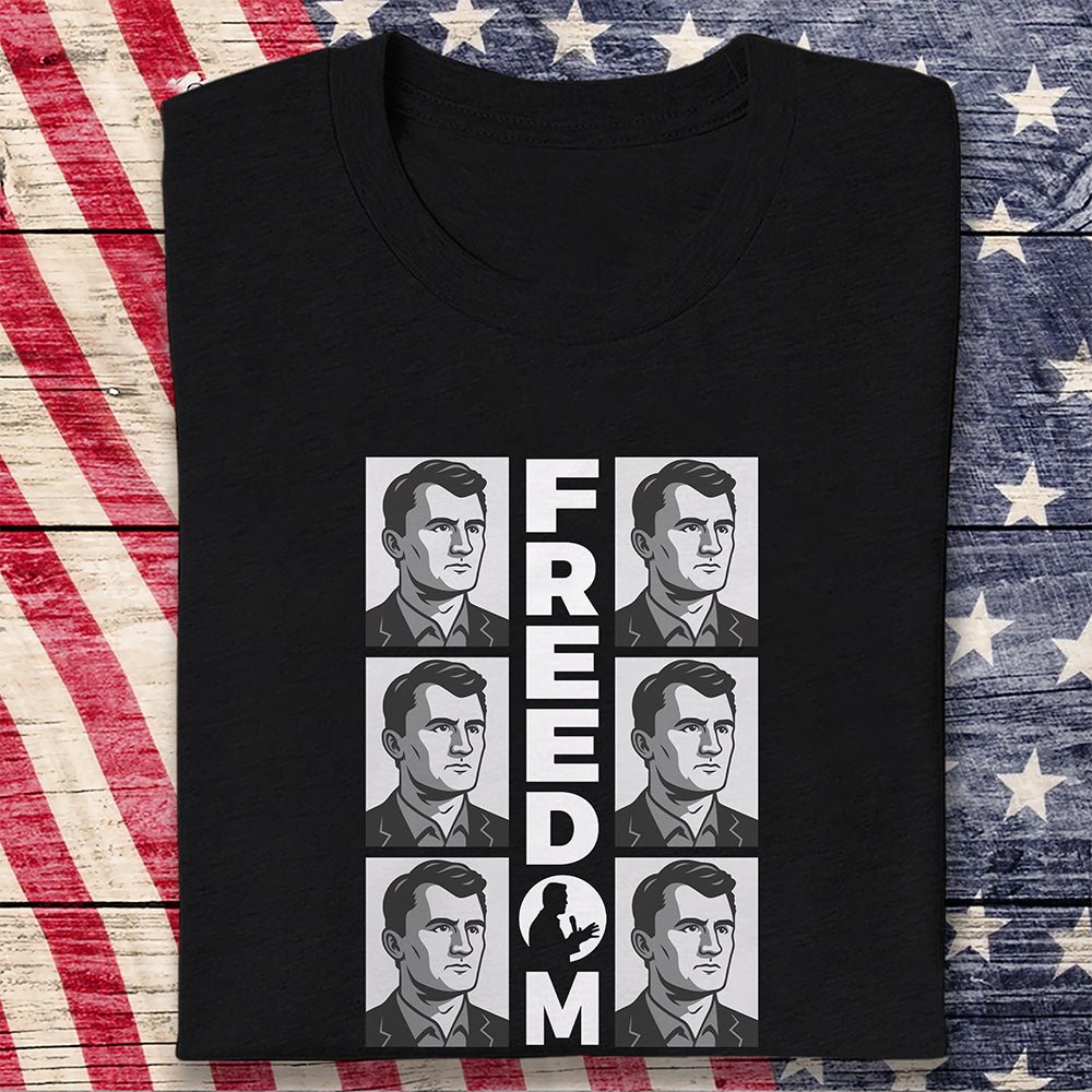 Charlie Kirk Freedom Dark Shirt CH07 67578