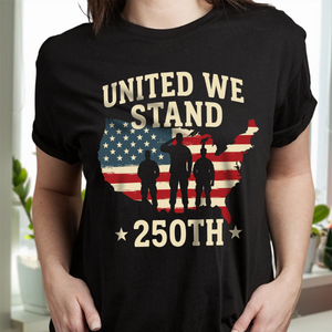 United We Stand 250th Anniversary USA Veteran Dark Shirt HA75 897302