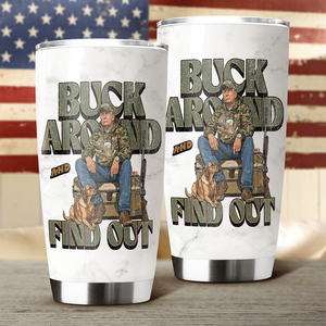 Trump Hunting Gear: Buck Around and Find Out Fat Tumbler LM32 63829