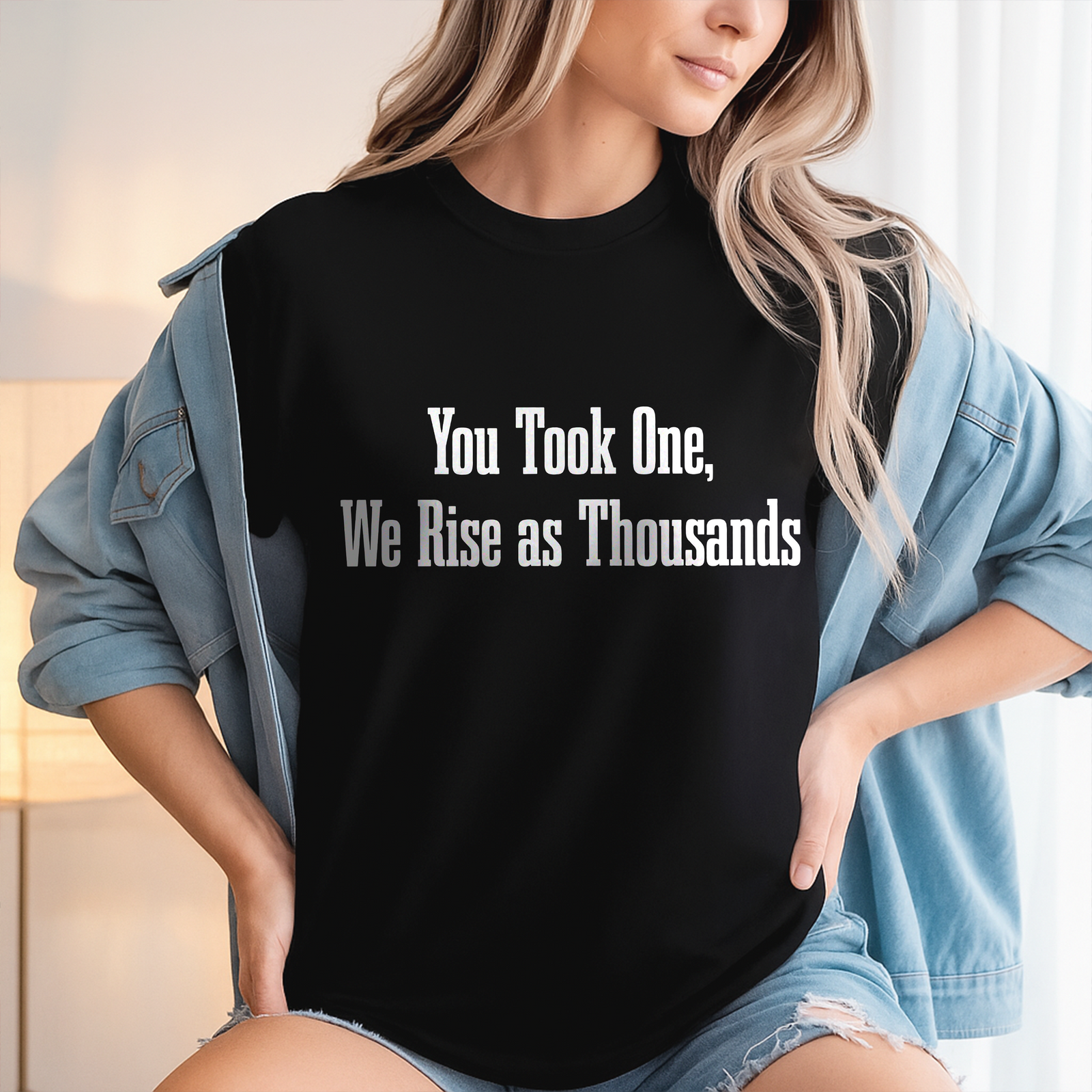 Charlie Kirk You Took One, We Rise As Thoudsans Dark Shirt LM32 65667