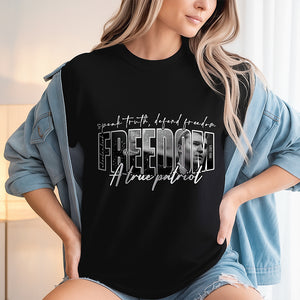 Freedom Charlie Kirk A True Patriot Dark Shirt CH07 67562