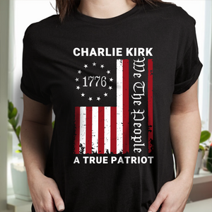 We The People - Pray For Charlie Kirk Memorial Dark Shirt LM32 65467