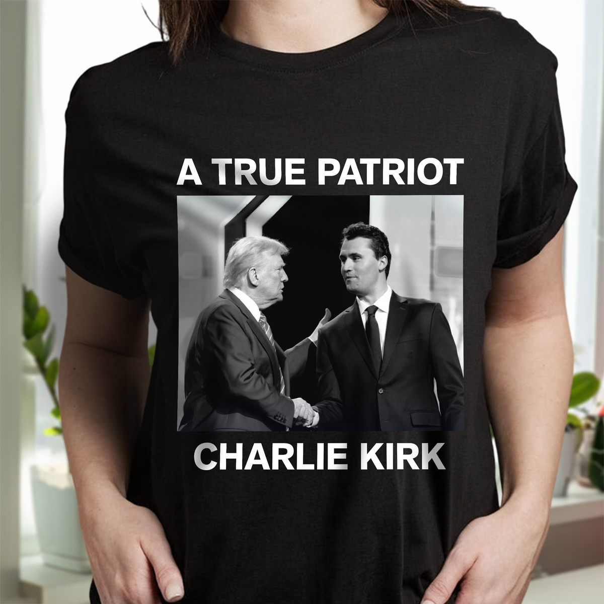 A True Patriot Charlie Kirk Dark Shirt TH10 64469