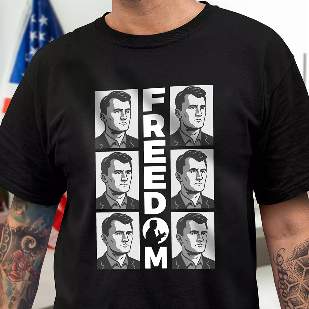 Charlie Kirk Freedom Dark Shirt CH07 67578
