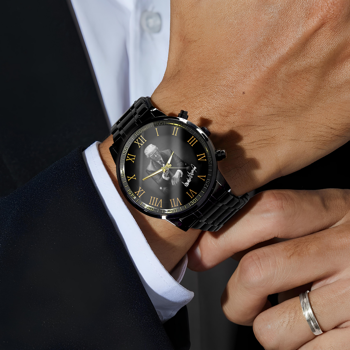 Support The Right President - Donald Trump Photo Wrist Watch HA75 64394