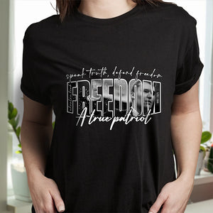 Freedom Charlie Kirk A True Patriot Dark Shirt CH07 67562
