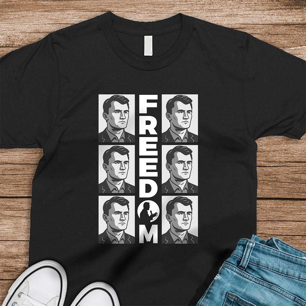 Charlie Kirk Freedom Dark Shirt CH07 67578