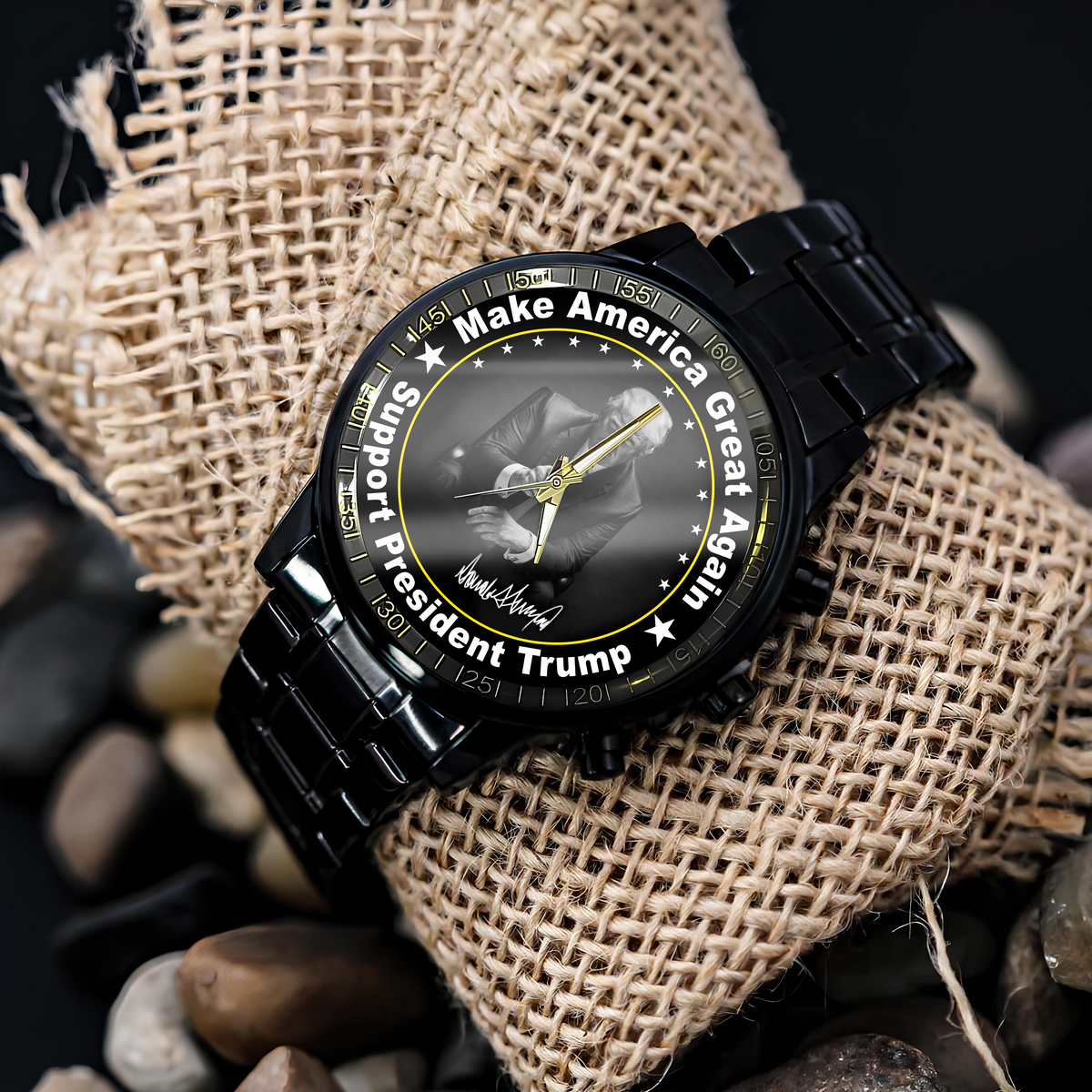 Support The Right President - Donald Trump Photo Wrist Watch HA75 64394