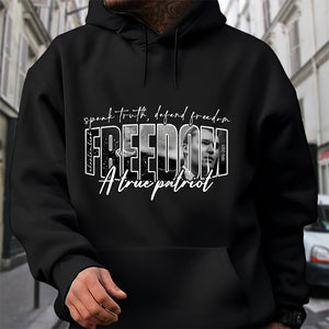 Freedom Charlie Kirk A True Patriot Dark Shirt CH07 67562