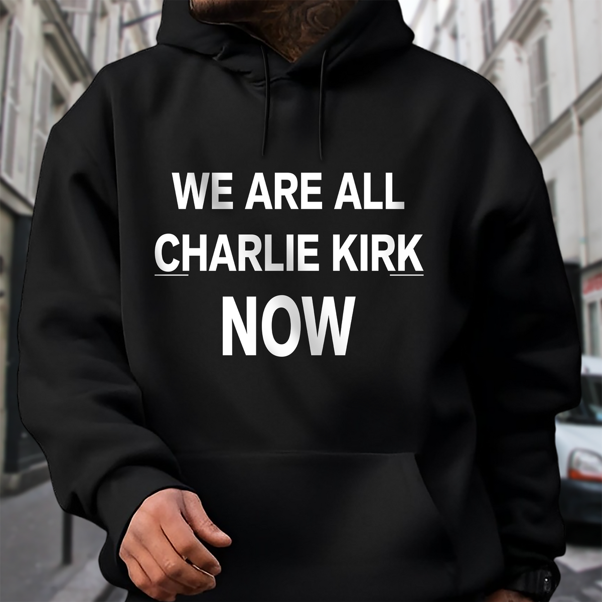 We Are All Charlie Kirk Now Memorial Dark Shirt LM32 65703