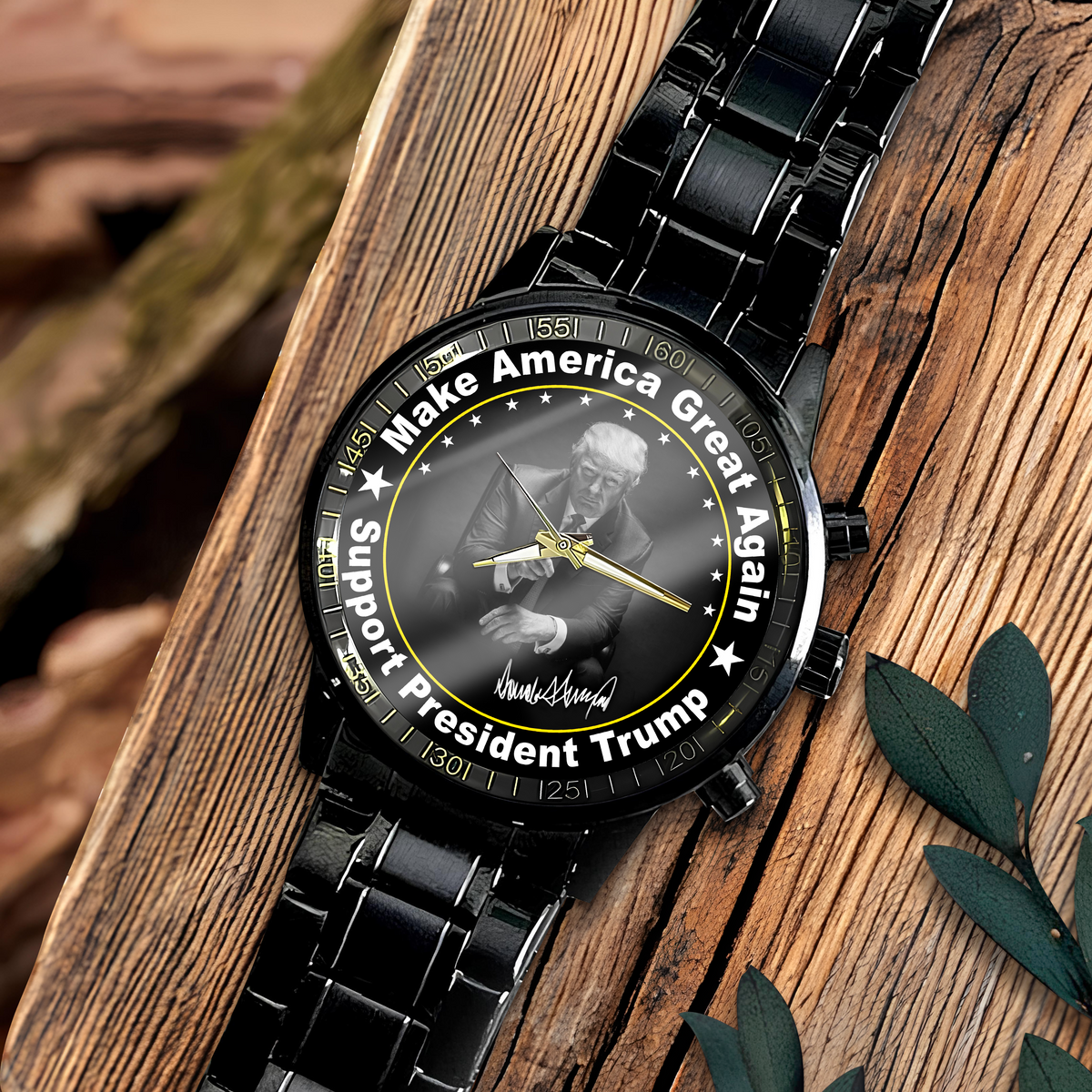 Support The Right President - Donald Trump Photo Wrist Watch HA75 64394