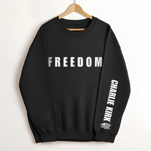 Charlie Kirk Freedom Make America Great Again Dark Sleeve Sweatshirt LM32 65735