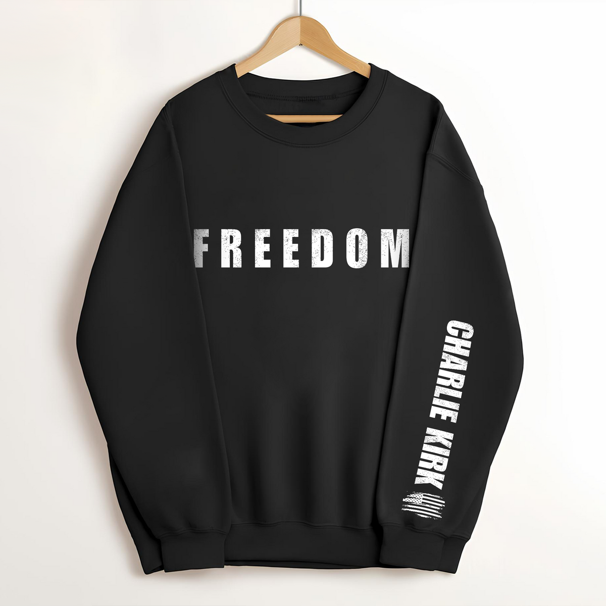 Charlie Kirk Freedom Make America Great Again Dark Sleeve Sweatshirt LM32 65735