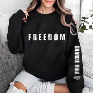 Charlie Kirk Freedom Make America Great Again Dark Sleeve Sweatshirt LM32 65735