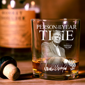 Trump's Time Person of the Year Whisky Glass MAGA Gift HA75 67206