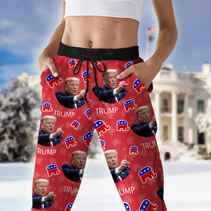 Custom Trump Portrait Christmas Gift Sweatpants HO82 65446