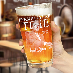 Trump's Time Person of the Year Print Beer Glass HA75 64194