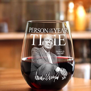 Trump's Time Person of the Year Wine Glass MAGA Gift HA75 67210