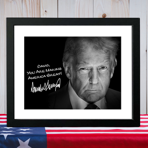 Personalized President Donald Trump Autographed Picture Frame HA75 64324