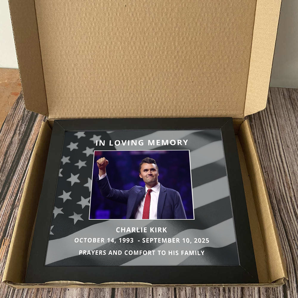 In Loving Memory Charlie Kirk Memorial Picture Frame TH10 64461