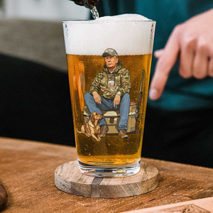 Trump Hunting Gear: Buck Around and Find Out Beer Glass LM32 63835