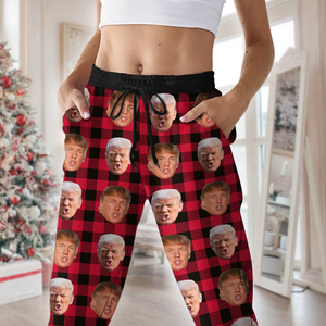 Custom Trump Face With Christmas Pattern Sweatpants HO82 65424