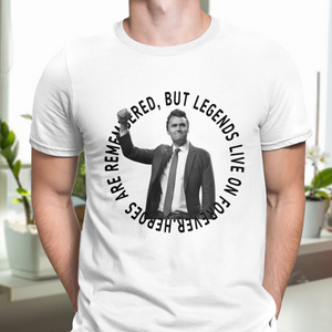 Pray For Legends - Charlie Kirk Lives On Forever Memorial Bright Shirt LM32 65475