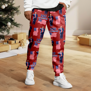 Custom Photo With Trump America 250 Years Politics Sweatpants LM32 895845