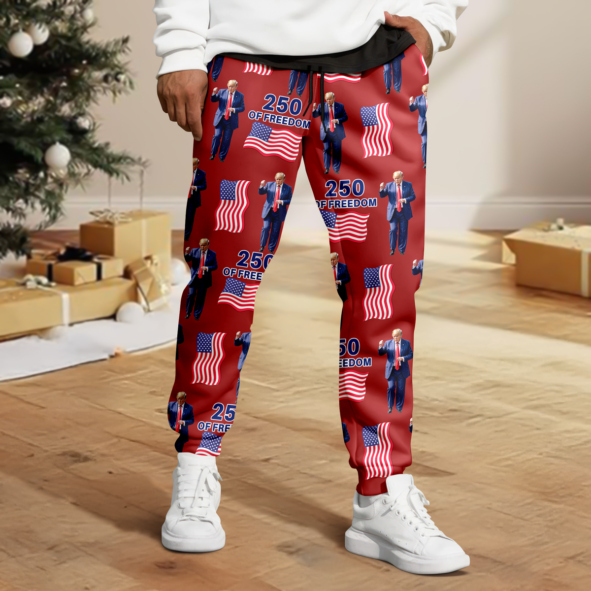 Custom Photo With Trump America 250 Years Politics Sweatpants LM32 895845