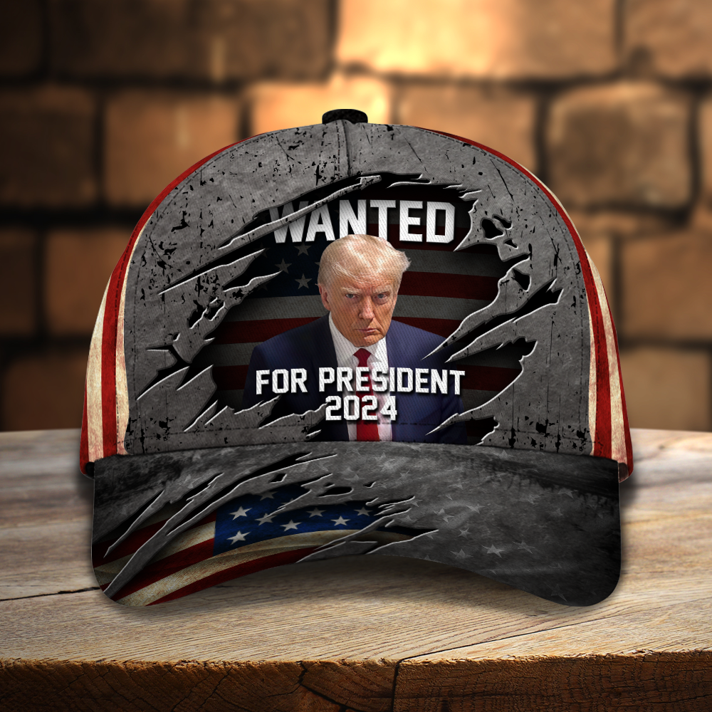 Donald Trump Wanted For President 2024 Classic Cap HO82 62560