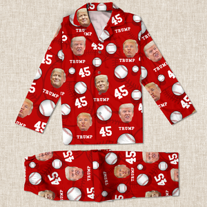 Custom Trump Face And Name Baseball Pajamas LM32 63943