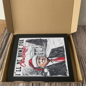 I'll Be Home For Christmas Donald Trump Picture Frame HA75 63636