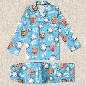 Custom Trump Face And Name Baseball Pajamas LM32 63943