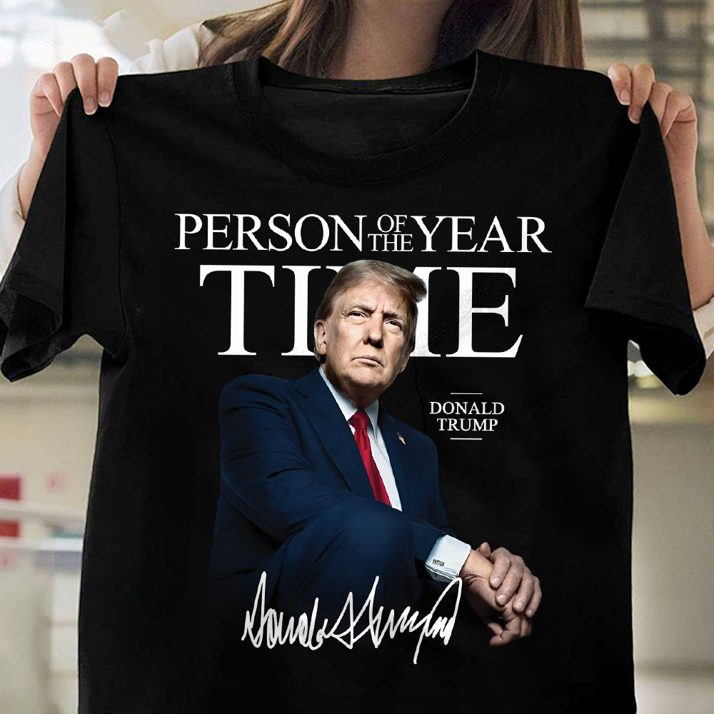 Trump's Time Person of the Year Dark Shirt HA75 64202