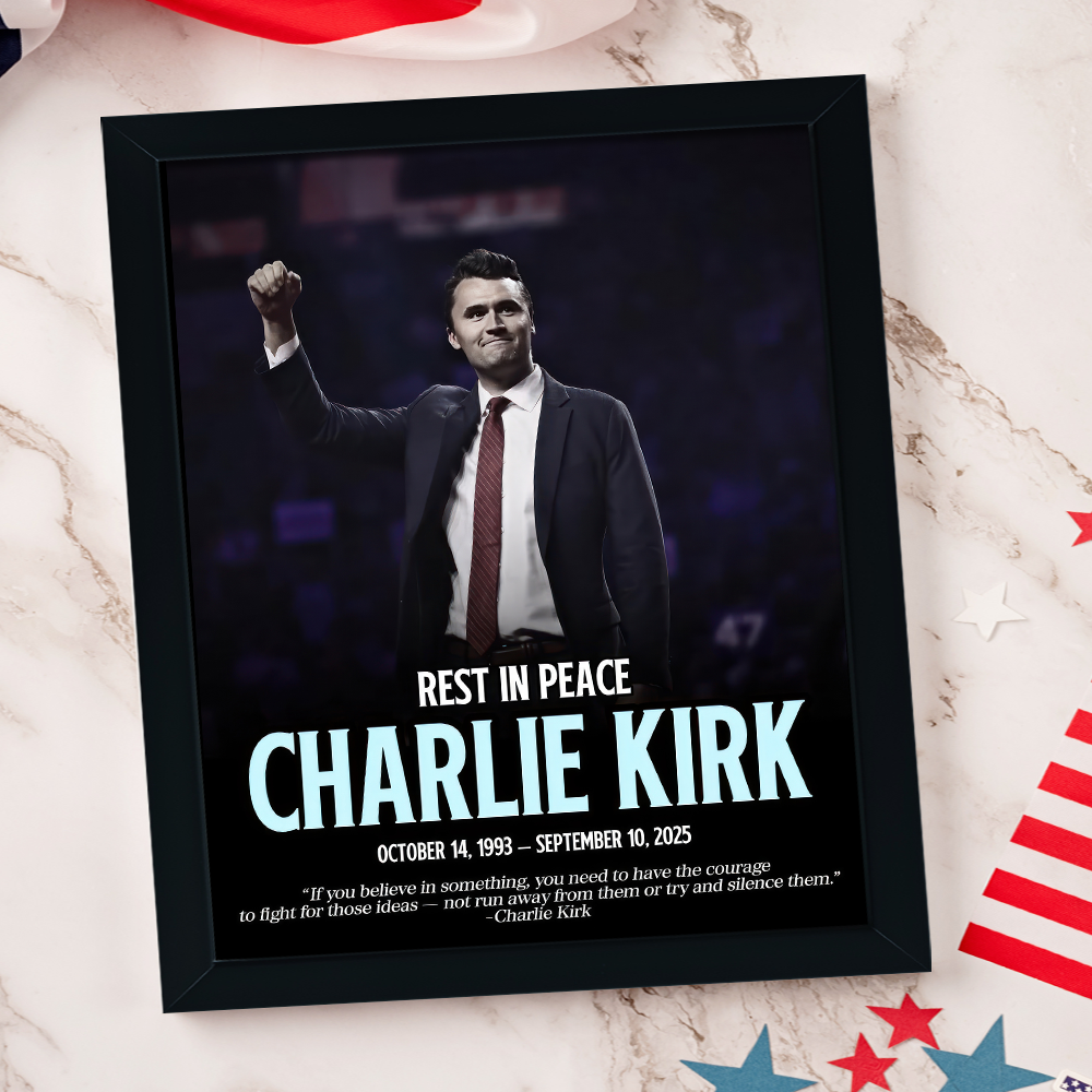 Rest In Peace Charlie Kirk Memorial Picture Frame LM32 65565
