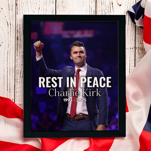 Pray For Charlie Kirk Memorial Picture Frame LM32 65503