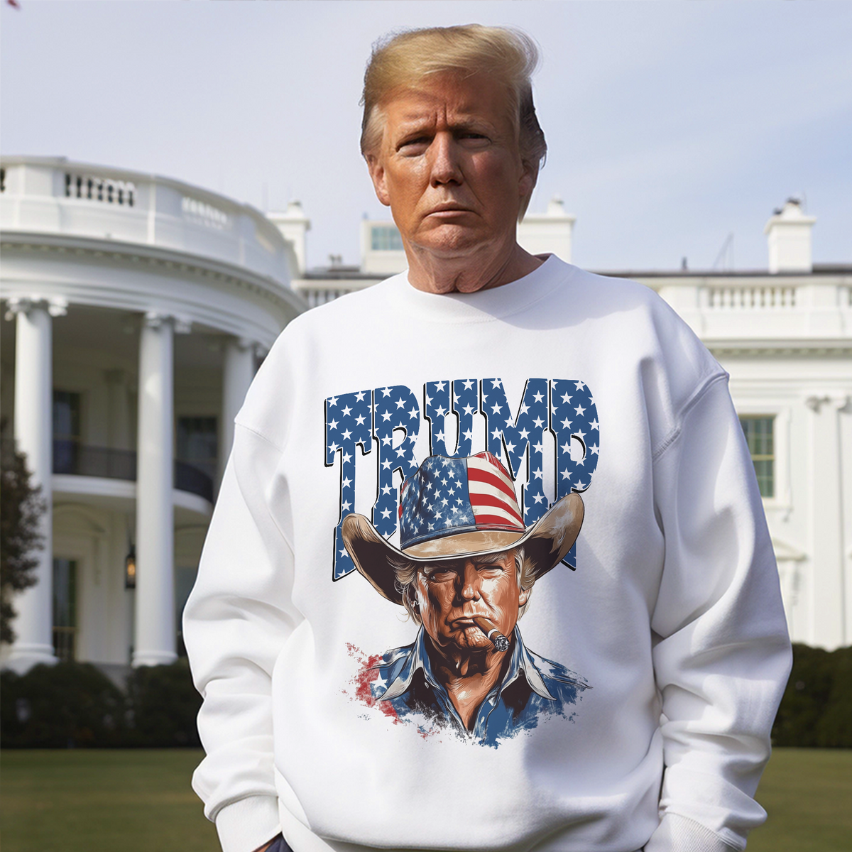 Western Trump Retro USA 4th of July Bright Shirt HO82 65724