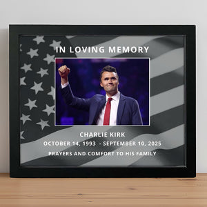 In Loving Memory Charlie Kirk Memorial Picture Frame TH10 64461
