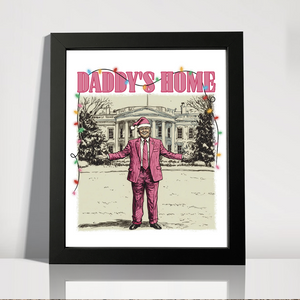 Daddy's Home White House Pink Trump Picture Frame HA75 63734